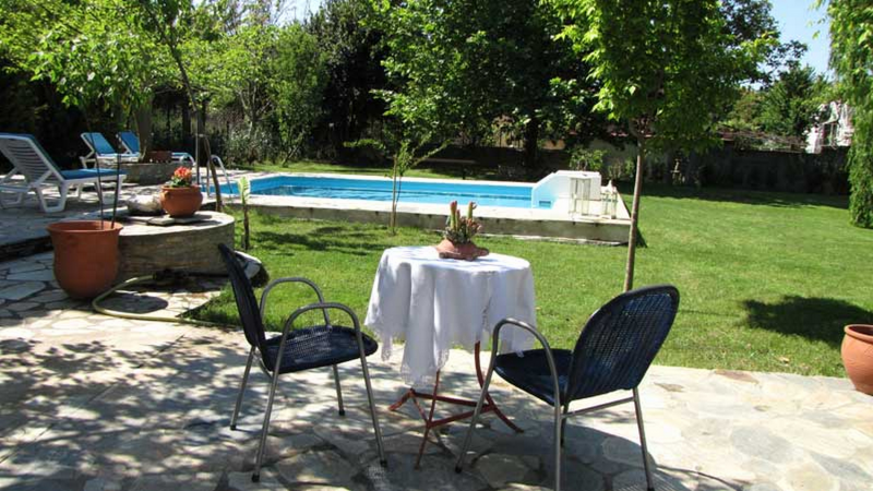 exterior view from villa