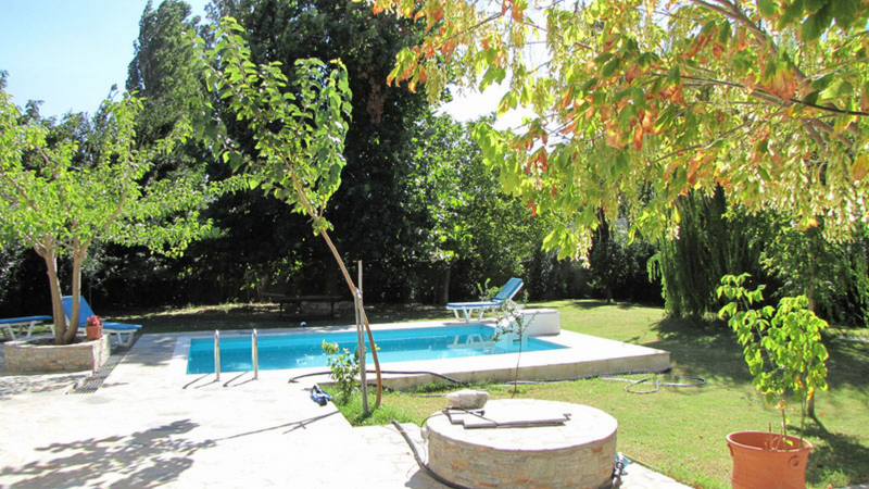 exterior view from villa