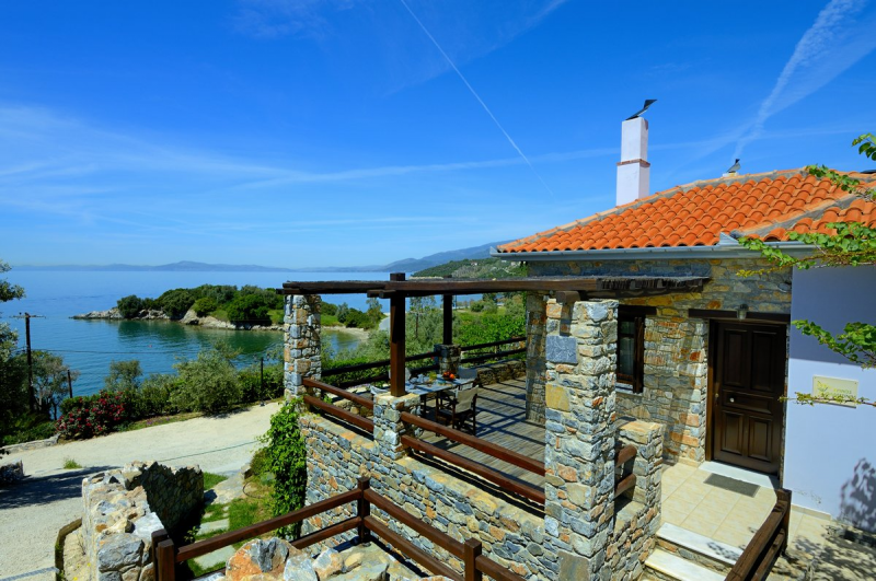 Krinos villa on the right